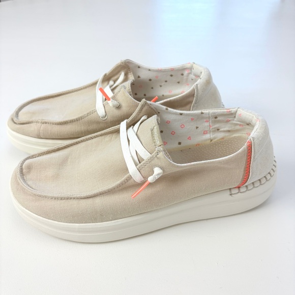 Toms | Shoes | Hey Dude Wendy Rise Chambray Sandshell Shoes Size Womens ...